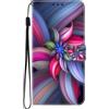 BLOTECH Flip Caso in Pelle Portafoglio Case for Samsung Galaxy A12 Flip Custodia Magnetic Buckle 3D Brillantini Glitters in Pelle PU Portafoglio con Interno Soft Protettiva,Dazzling flowers