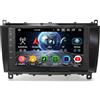 Erisin 8 pollici 4GB+64GB 8-Core Android 16 Autoradio Bluetooth 5.0 per Mercedes Benz Classe CLK C209 A209 Supporta GPS Navigatore Wireless CarPlay Android Auto WiFi Schermo tattile IPS RDS TPMS SWC