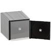 PEARL Custodie supporti vergini per PC - doppie custodie per CD: Portagioie doppio CD in set da 10, vassoio nero (jewel case per, custodia slim, scatola)