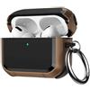 Generic Custodia protettiva per Air Pods Pro 3, custodia protettiva per cuffie Bluetooth Air Pods Pro 3, compatibile con AirPods di terza generazione (marrone scuro)