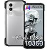 DOOGEENEXT Blade 20 indistruttibile smartphone 10300mAh 20GB+128GB 6.6" HD+90Hz (argento)