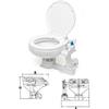 FORNAUTICA WC MANUALE IN PORCELLANA BIANCO CON TAVOLETTA ROBUSTO PER BARCA NAUTICA CAMPER
