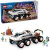 LEGO City Command Rover e Crane Loader - Set di costruzione giocattolo spaziale, 4 minifigure giocattolo astronauta, robot spaziale, 2 action figure aliene, regalo per ragazzi di 7 anni, ragazze e