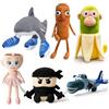 Dlishka Italian Brainrot Peluche,Divertente Tralalero Tralala Peluche,Tung Tung Tung Sahur Plushie Morbido Per Bambini E Adulti,Idea Regalo Per Fan Collezionisti. (6PCS)