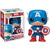 Funko 2224 - Marvel Comics, Pop Vinyl Figure 06 Capitan America, 10 cm