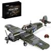 QLT QIAOLETONG 290 pezzi WW2 Spitfire combattente aereo mattoncini da costruzione per adulti