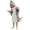 Spooktacular Creations Costume da squalo grigio unisex bambino con pinna di squalo, coda per vestirsi ad Halloween, festa a tema oceano medio (8-10 anni)