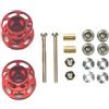 Generic Per Tamiya Per Mini 13-12mm Colorati Doppi Rulli Guida 4WD Auto-2 Pezzi Di Ricambio In Alluminio Leggero Con Cuscinetti Dadi Viti Ricambi RC