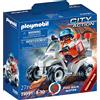 PLAYMOBIL City Action 71091 Quad unità di Soccorso, con Motore Pull-Back, Giocattoli per Bambini dai 4 Anni
