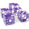 Brybelly Set di 5 dadi da casinò AAA da 19 mm con bordi e numeri di serie corrispondenti (viola)