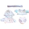 niannyyhouse Vestiti per bambole di peluche, 10-15 cm, 20 cm, 40 cm, cappello, cappotto, pantaloni, vestitino per bambole (azzurro 40 cm)