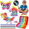 Charmofun Silicone Sensory Activity Board, 3 Giocattolo Sensoriale Fidget Toys in Silicone per ADHD, Autismo, Antistress, Ansia, Regali per Bambini di 3 Anni e Adulti con Borsa da Viaggio e 20 Corde