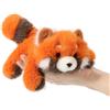 shownicer Panda - Peluche a forma di panda rosso, maneggevole, 18 cm