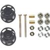Generic Per Tamiya Per Mini 13-12mm Colorati Doppi Rulli Guida 4WD Auto-2 Pezzi Di Ricambio In Alluminio Leggero Con Cuscinetti Dadi Viti Ricambi RC