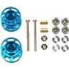Generic Per Tamiya Per Mini 13-12mm Colorati Doppi Rulli Guida 4WD Auto-2 Pezzi Di Ricambio In Alluminio Leggero Con Cuscinetti Dadi Viti Ricambi RC