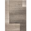 SpazioTessile Set Di Tappeti Arredo 3 Pezzi Scendiletto Di Designe Moderno Geometrico a Quadri Classico Mélange 1 pcs x 80x150 + 2 pcs x 60x120 57431 Beige