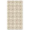 Panorama Tappeto in Vinile - Tappeti in PVC Grandi - Tappeto da Cucina, Corridoio e Soggiorno - Modello Cudillero Beige 80x150 cm