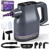 Senprity 1350W Pulitore a Vapore Portatile con Riscaldamento Rapido 15s a 130°C - Touchscreen, Blocco Sicurezza, 400ml Senza Chimici - 9 Accessori per Auto, Divano, Pavimenti, Bagno, Piastrelle, Finestre
