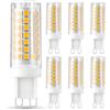 FEILEMAN Lampadina a LED G9, 7 W, 70 W, equivalente a luce bianca calda, 2700 K, AC230 V, attacco G9, senza sfarfallio, non dimmerabile, angolo di illuminazione a 360°, 6 pezzi