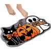 Generico Tappetino da esterno per Halloween Tappetino decorativo a tema festivo | Zerbino Fantasma per Interni ed Esterni per doccia ingresso cucina lavanderia patio festività evento festa