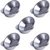 emperoch Stampi di Crostate di Uova, 10 Pezzi Alluminio Formine per Tartellette, Antiaderenti Forme per Crostatine, Riutilizzabile, Making Mold Piastra DIY Strumento di Cottura, per Budini Gelato Cioccolat