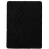 VKZ Tappeto Salotto Moderno 80 x 120 cm, Tappeto Grande Salotto a Pelo Lungo, Morbido e Antiscivolo, Tappeto Salotto Lavabile in Lavatrice, per Camera da Letto e Cameretta,NERO