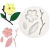 Cnrfeoap Stampi in silicone a forma di fiore di prugna, decorazioni per torte in silicone per pasticceria e progetti artigianali