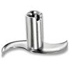 bamix Accessorio lama per carni e verdure per tutti i frullatori a immersione bamix, Inserto tritacarne e verdure per alimenti crudi e cotti, Acciaio inox