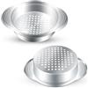 TKYPZY 2 colini per lattine in acciaio inox, per tonno, setaccio per alimenti, scola olio, coperchio in metallo, filtro per verdure e fagioli in scatola, accessori da cucina