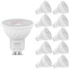Ankey 10 lampadine LED GU10, 7W Equivalenti a 60W, 3000K Bianco caldo, 650 lumen, lunga durata, basso consumo, adatte per illuminazione a binario e case da incasso