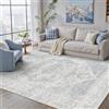 PureCozy Tappeto Salotto 160x230cm Blu Antiscivolo | Lavabile in Lavatrice, Grande, Cameretta, Vintage, Tappeti, Moquette, Soggiorno, Camera da Letto, Office, Interno, Pelo Corto