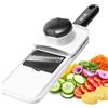 Zhang Xiao Quan Mandolina per Verdure 3 in 1, Affettatrice Manuale da Cucina con 3 Livelli di Taglio e Protezione per le Dita, Taglio Julienne adatta per Carote, Zucchine, Patate, Cipolle