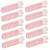 MEISO 10 Pezzi Fermagli Volumizzanti per Capelli da Donna, Clip Volumizzanti Istantanei, Bigodini per Volume e Ricci, Clip per Capelli per Ricci, per Uso Domestico e Fai-da-te (Rosa)