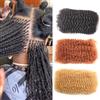 Yuefer Afro Kinky Bulk Human Hair 12 Inch 50g/Pack 350# Braiding Twist | Ginger Kinky Curly Virgin Hair Extension Crochet Repair Locs