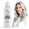 HIESGIE Spray colorante temporaneo per capelli argento e bianco, 150 ml, lavabile per Halloween, festa