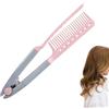 Générique Straightening Comb - V Shape Hair Styling Smoothing Tool, Flat Iron Comb Attachment, Heat Resistant Grip for Travel Vacation Outgoing Hotel Dates, Hair Tool, 9.65x1.81x0.59 Inches