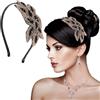 LLOUSSAK Fasce da donna anni '20, stile vintage anni '20, con strass e pizzo, per San Valentino, Natale, costume da ballo, accessorio vintage