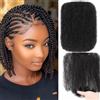 yuefer Afro Kinky Curly Bulk Human Hair 50g 14 Inch for Dreadlocks Mini Twist, Spring Braiding Hair Extensions for Natural Black Lock Repair (1 Pack)