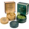 Syncharm 120 Pezzi Patch Occhi Idratanti Collagene, Maschera Contorno Occhi per Anti Occhiaie e Borse, all'oro Eye Patches e di Avocado Eye Patches, Maschera Occhiaie per Antirughe Puffiness Anti-Età