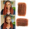 Yuefer Afro Kinky Curly Braiding Twist Human Hair 16 Inch 50 Gram/Pack | Ginger Color Lock Repair Bulk Virgin Hair Extensions No Weft 350# Orange Locs Micro