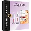 L'Oreal Paris L'Oréal Paris - Cofanetto regalo per la cura antirughe, acido ialuronico | Contiene siero occhi rimpolpante, maschera viso lucentezza vitamina C, scatola pronta da regalare, rituale bellezza completa