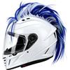 NICEYEA Parrucca per casco da moto, accessorio per casco Mohawk, parrucca decorativa adatta per casco da sci, moto, bicicletta