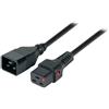 IEC Lock Cavo di alimentazione IEC C20/IEC C19 dritto M/F 3m nero IEC-PC1286