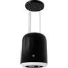 CIARRA CBCB4833 Cappa A Isola A+ Cappa Aspirante A Ricircolo Sospesa 48cm 550 m³/h4 Livelli Booster App Smart Wi-Fi Vetro Nero Filtro Al Carbone CBCF003