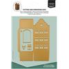 Fustelle ed Embossing 3D casa con Frontone a Gradoni Christmas Village