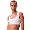 Calvin Klein Donna Bralette Unlined con Fascia con Logo, Bianco (White), 3XL