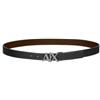 Armani Exchange Split Leather Double Sided Logo Belt cintura Uomo