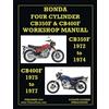 Floyd Clymer Honda 1972-1977 4-Cylinder Cb350f & Cb400f Workshop Man (Tascabile)