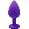 Generico Massaggiatore vibrante, silicone, AP01, S M L | Silicone morbido, impermeabile, 10 velocità, 1.8 x 9 cm, massaggiatore anale o set vibratore anale(AP-L-Purple)