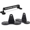 BONJUME Supporto Magnetico, 2 Pezzi Base Magnetica Ø 88mm a Forma di L per Faro LED Lavoro, Forza di Trazione 60kg, Rivestimento in Gomma Antigraffio per Tetto Auto Offroad SUV ATV Camion Camper
